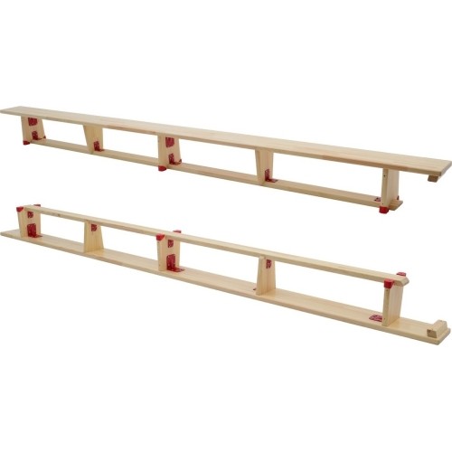 Ławka gimnastyczna Coma-Sport GS-007 – 4 m, Drewniane nogi