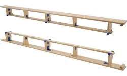 Ławka gimnastyczna Coma-Sport GS-007 – 4 m, Drewniane nogi