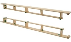 Ławka gimnastyczna Coma-Sport GS-007 – 4 m, Drewniane nogi