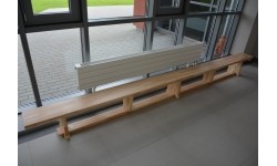 Ławka gimnastyczna Coma-Sport GS-007 – 4 m, Drewniane nogi