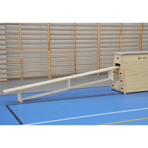 Ławka gimnastyczna Coma-Sport GS-007 – 4 m, Drewniane nogi