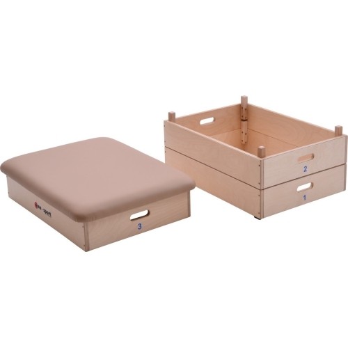 Skrzynia gimnastyczna 3-częściowa Coma-Sport GS-086 – Syntetyczna skóra