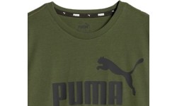 Koszulka młodzieżowa Puma Ess Logo Tee khaki 586960 31