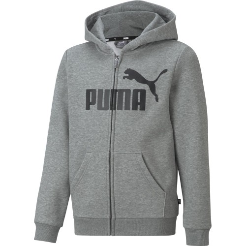Bluza młodzieżowa Puma Ess Big Logo FZ, szara 586967 03
