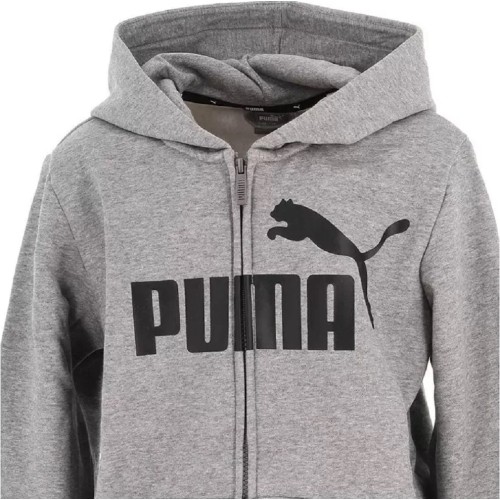Bluza młodzieżowa Puma Ess Big Logo FZ, szara 586967 03