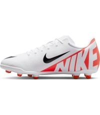 Buty piłkarskie Nike Jr Vapor 15 Club FG/MG dla młodzieży białe DJ5958 600