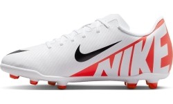 Buty piłkarskie Nike Jr Vapor 15 Club FG/MG dla młodzieży białe DJ5958 600