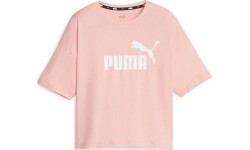 Bluzka damska Puma Ess Cropped Logo różowa 586866 67