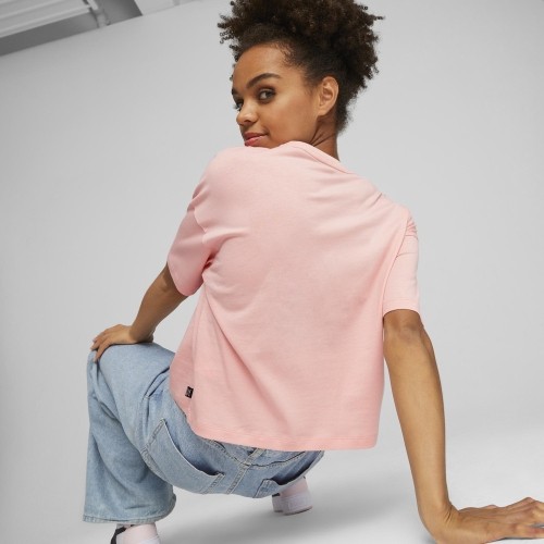Bluzka damska Puma Ess Cropped Logo różowa 586866 67