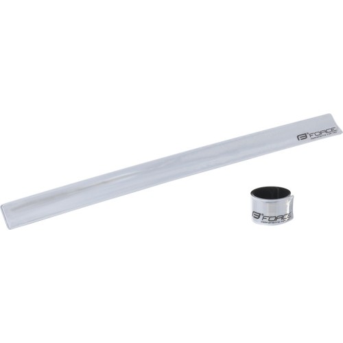 Pasek odblaskowy FORCE 38cm (srebrny)