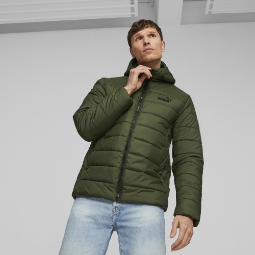 Puma Ess Hooded Padded Jacket kurtka męska zielona 848938 31