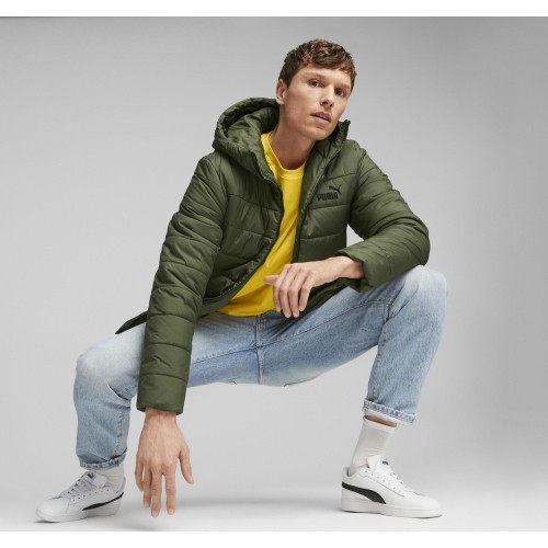 Puma Ess Hooded Padded Jacket kurtka męska zielona 848938 31
