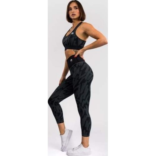 Damskie legginsy Venum Graffiti o pełnej długości - Urban Charcoal