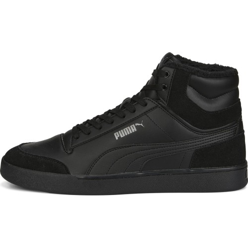 Puma Shuffle Mid Fur Flat Black buty męskie 387609 01