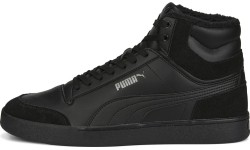 Puma Shuffle Mid Fur Flat Black buty męskie 387609 01
