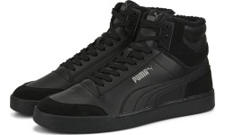Puma Shuffle Mid Fur Flat Black buty męskie 387609 01