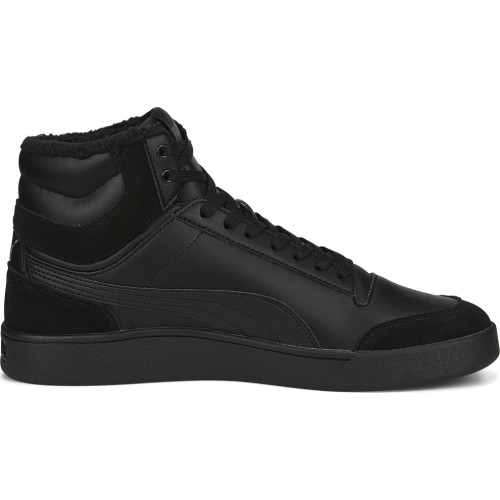 Puma Shuffle Mid Fur Flat Black buty męskie 387609 01