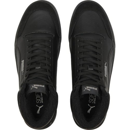 Puma Shuffle Mid Fur Flat Black buty męskie 387609 01