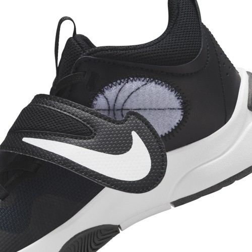 Nike Team Hustle D 11 młodzieżowe buty do koszykówki, czarne DV8996 002