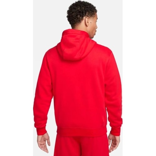 Bluza męska Nike Fleece Park Hoodie z kapturem, czerwona CW6894 657