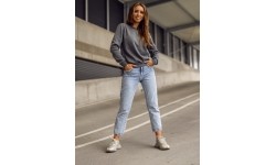 Bluza polarowa damska J.Style, szara 68W01-5