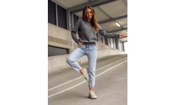 Bluza polarowa damska J.Style, szara 68W01-5