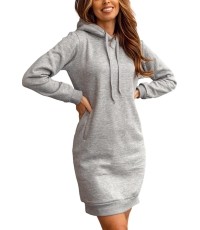 J.Style Suknelė Moterims Fleece Grey 68YS10005-2