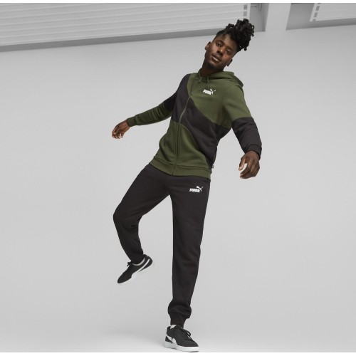 Dres męski Puma Power Cat Black Green 675972 31
