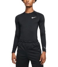 Koszulka męska Nike M Nk Df Tight Top LS z długim rękawem, czarna DD1990 010