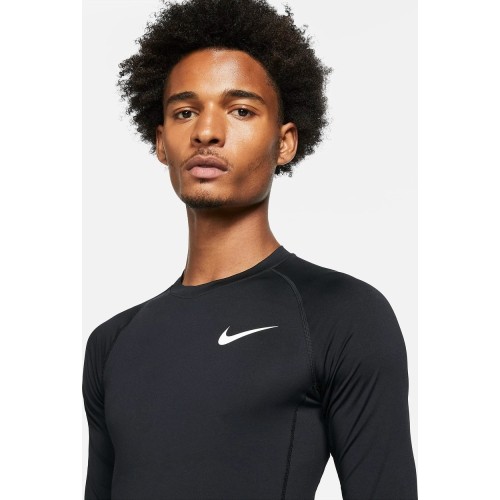 Koszulka męska Nike M Nk Df Tight Top LS z długim rękawem, czarna DD1990 010