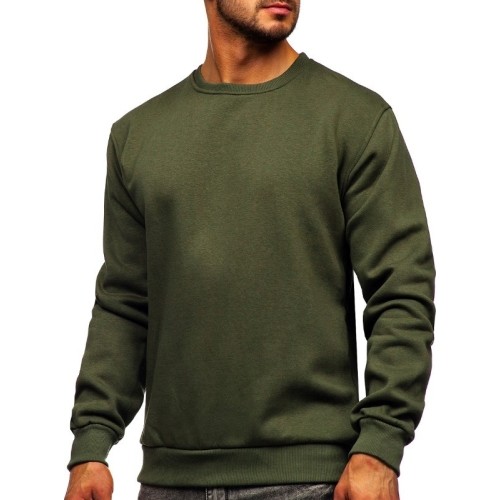 J.Style bluza męska polarowa, khaki 2001-29