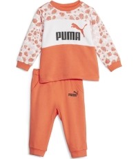 Puma Sportinis Kostiumas Vaikams Ess Mix Mtch Infants White Orange 676368 60