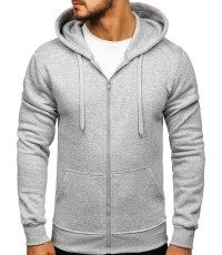 Bluza męska J.Style Fleece, szara 68B2008-2