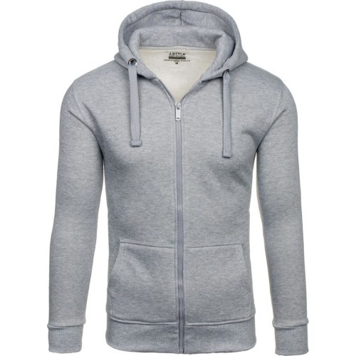 Bluza męska J.Style Fleece, szara 68B2008-2