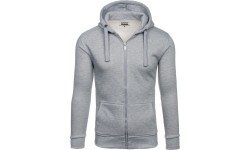 Bluza męska J.Style Fleece, szara 68B2008-2