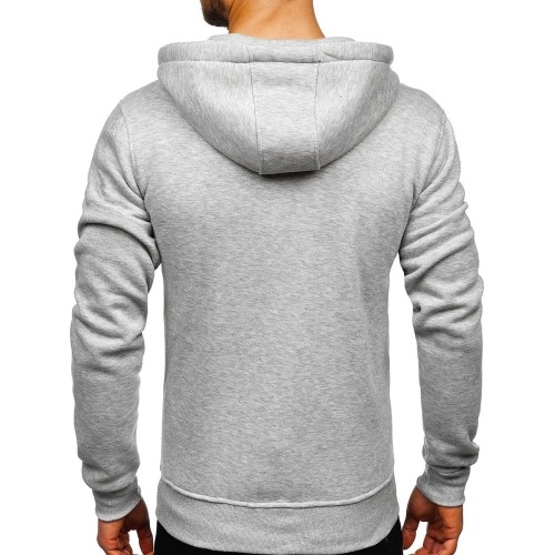 Bluza męska J.Style Fleece, szara 68B2008-2
