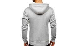 Bluza męska J.Style Fleece, szara 68B2008-2