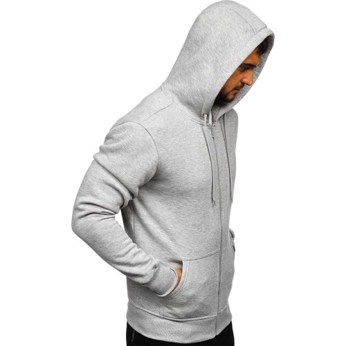 Bluza męska J.Style Fleece, szara 68B2008-2