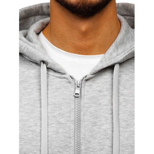 Bluza męska J.Style Fleece, szara 68B2008-2