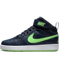 Buty młodzieżowe Nike Court Borough Mid 2 Navy Green CD7782 403