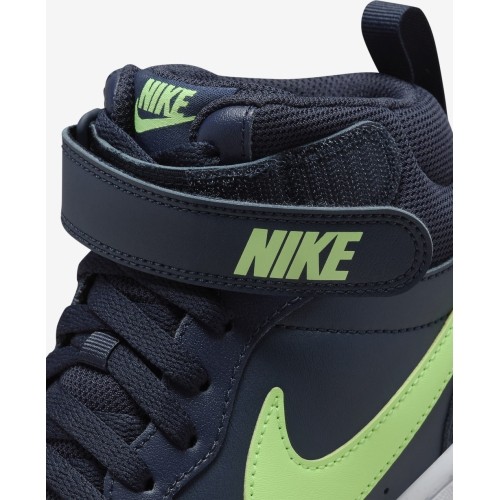 Buty młodzieżowe Nike Court Borough Mid 2 Navy Green CD7782 403