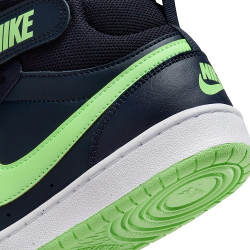 Buty młodzieżowe Nike Court Borough Mid 2 Navy Green CD7782 403