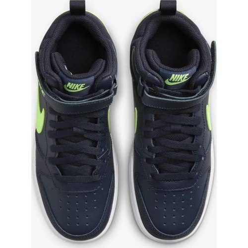 Buty młodzieżowe Nike Court Borough Mid 2 Navy Green CD7782 403