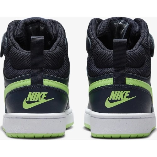 Buty młodzieżowe Nike Court Borough Mid 2 Navy Green CD7782 403