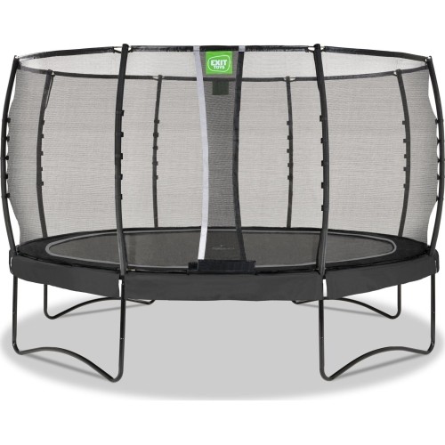 Trampolina EXIT Allure Premium ø427 cm z siatką ochronną, czarna