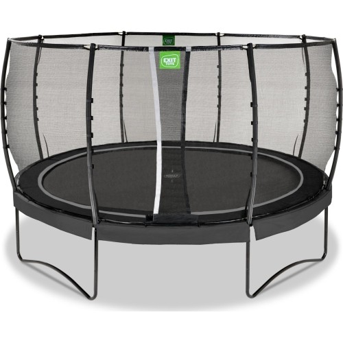 Trampolina EXIT Allure Premium ø427 cm z siatką ochronną, czarna