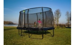 EXIT Allure Classic trampolina 244x427cm - zielona