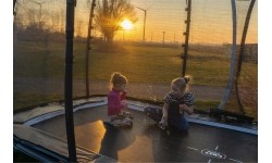 EXIT Allure Premium trampolina 244x427cm - zielona