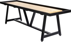 Amerykański shuffleboard sosnowy 12ft czarny