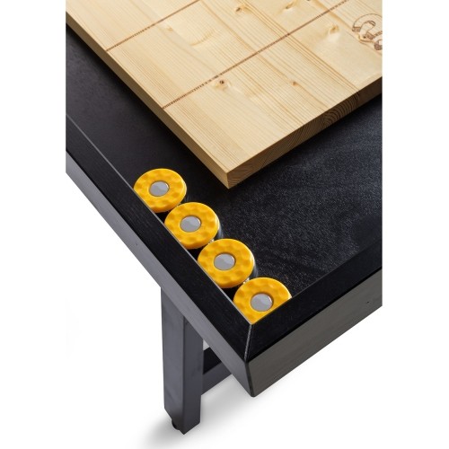 Amerykański shuffleboard sosnowy 12ft czarny